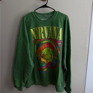 NIRVANA Green L/XL Sweatshirt